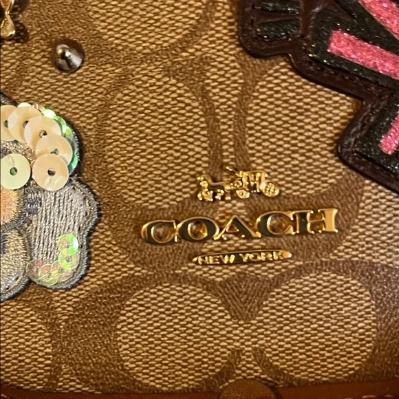 Special Edition Coach by Keith Haring Brown and Tan Mini Canteen Crossbody - Picture 5 of 10